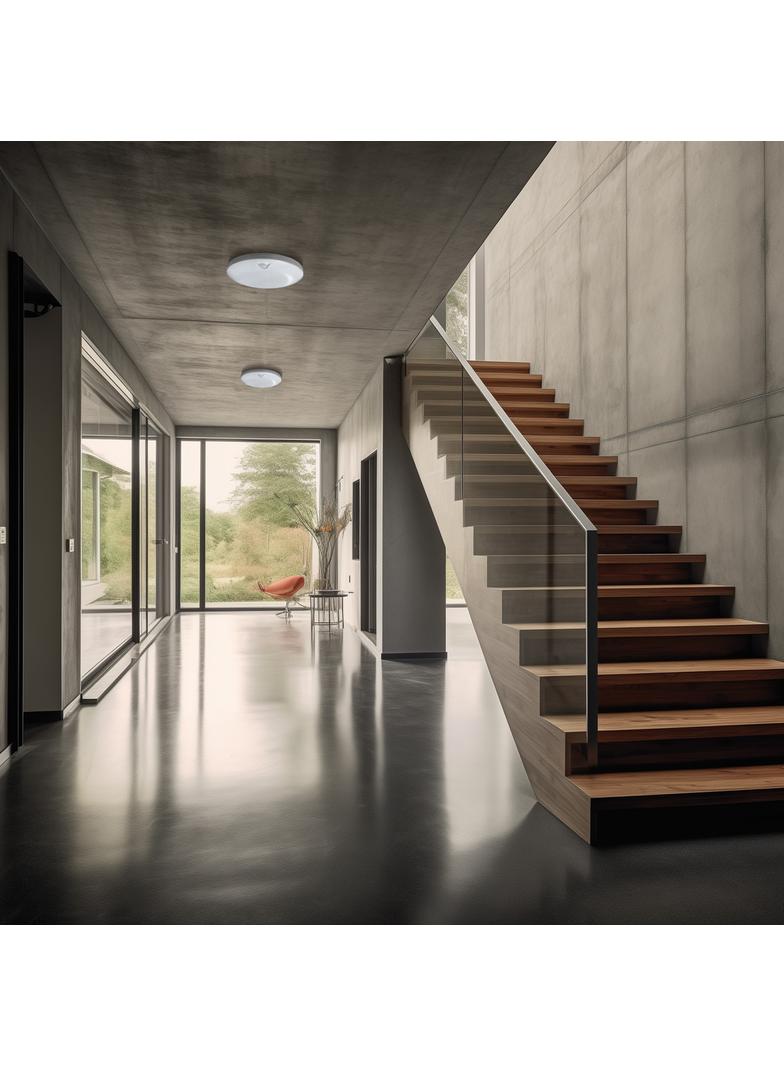 NYMPHEA PROXI PIR 18W NW 230V 120ST IP54 FI300X60MM BIAŁY OKRĄGŁA