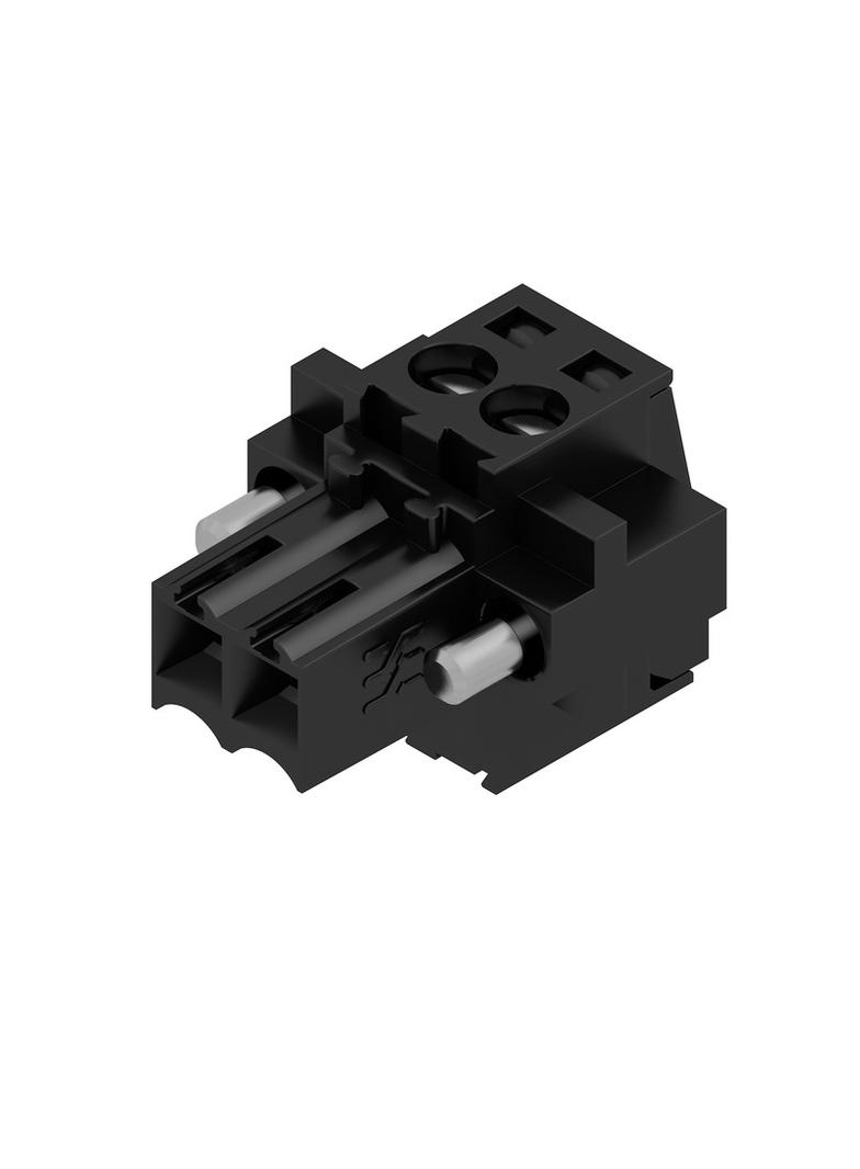BL 3.50/02/180F SN BK BX Wtyk PCB (złącze wiązki), 3.50 mm, Liczba biegunów: 2, Przyłącze z jarzmem /132szt./ 1615780000 WEIDMÜLLER