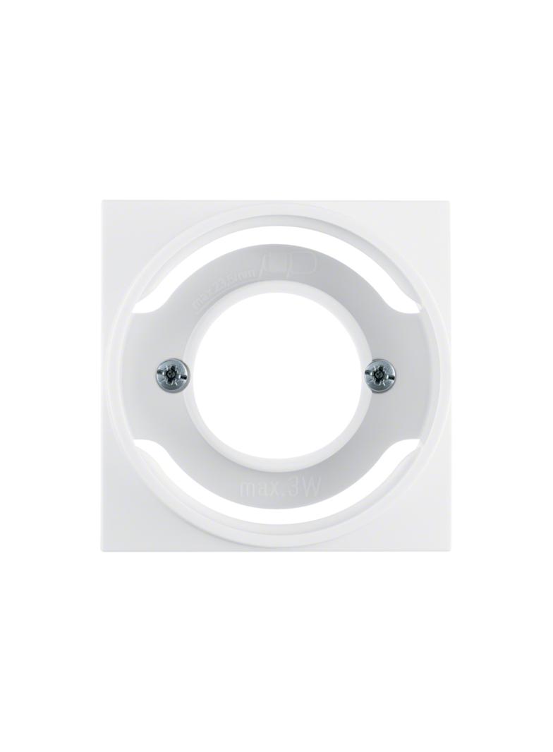 Element centralny do sygnalizatora świetlnego E14; kremowy, połysk; S.1