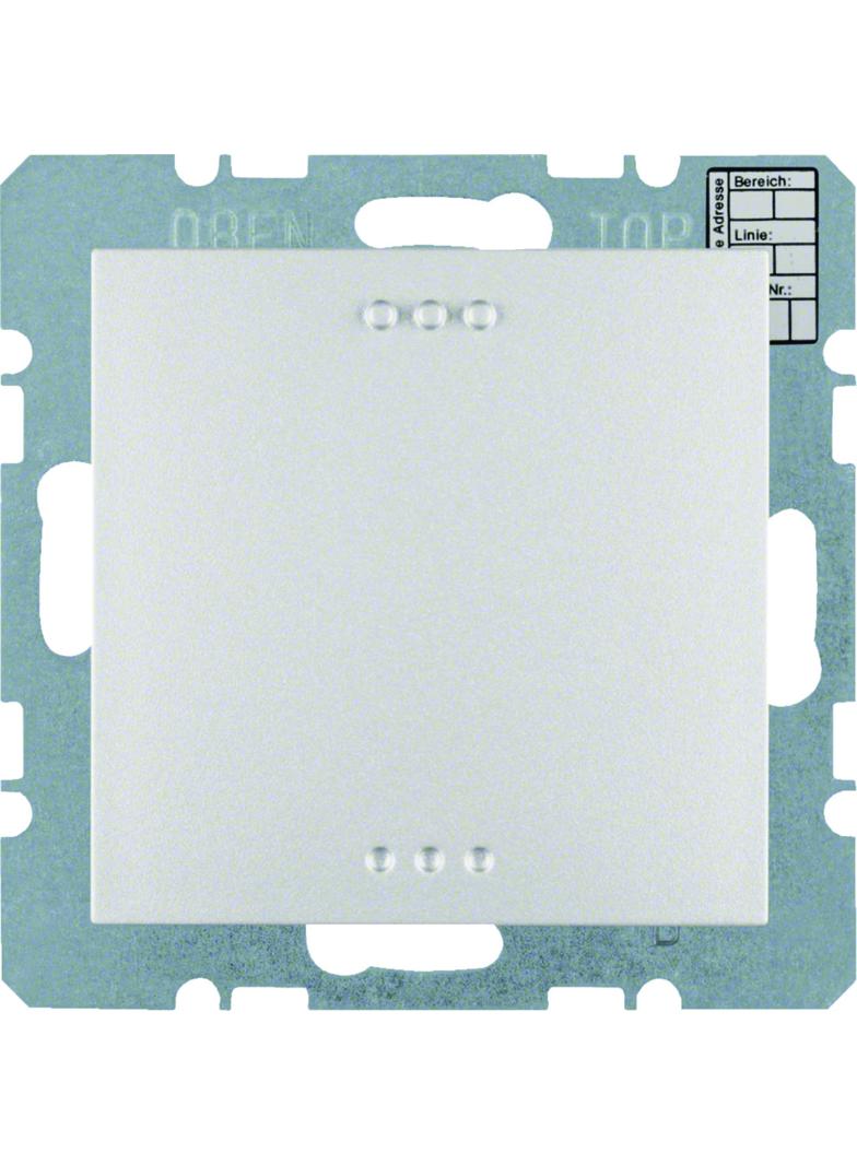 BERKER KNX sB.Kwadrat/B.3/B.7 Czujniki CO2 i wilgotności z regulacją temperatury aluminium mat lakierowana 75441383 HAGER