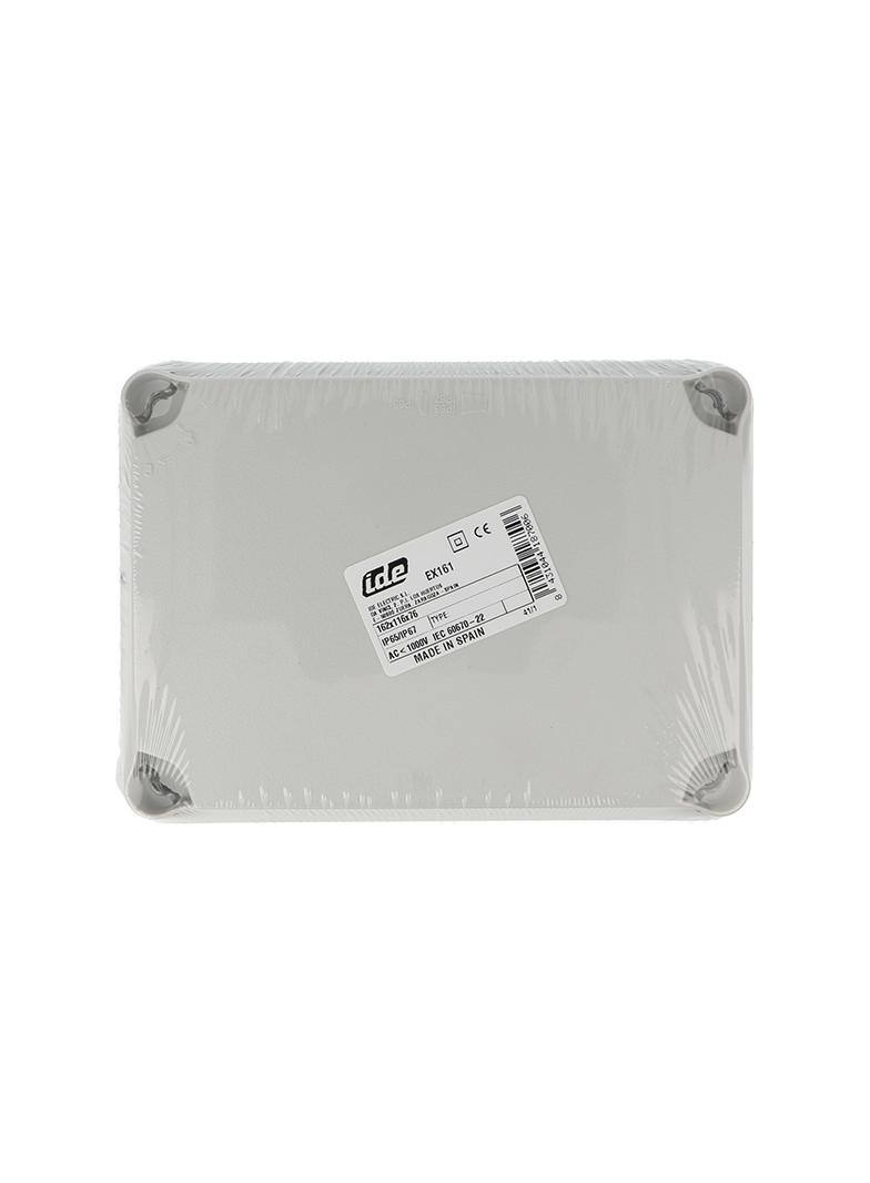 PUSZKA SERII „LIGHT” PUSZKA INSTALACYJNA LIGHT POKRYWA PEŁNA, Z OSŁABIENIAMI 162x116x76 (6xM25, 4xM40) IP66/67 EX-161 PCE