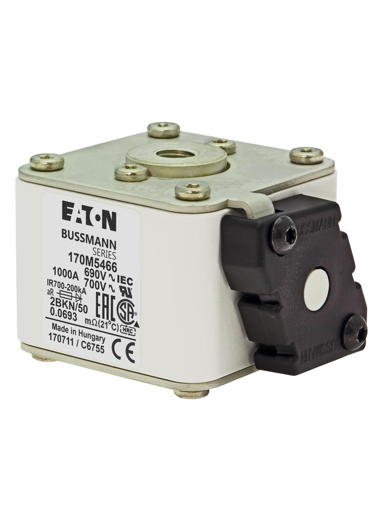 FUSE 1000A 690V 2BKN/50 AR UC Wkładka szybka 1000A AC 690V rozmiar 2 aR IEC UL 170M5466 EATON