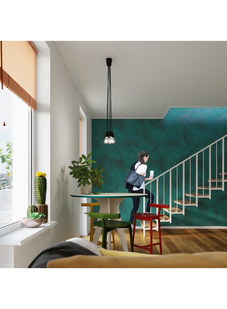 Sollux Lampa wisząca DIEGO 5 czarna SL.0574