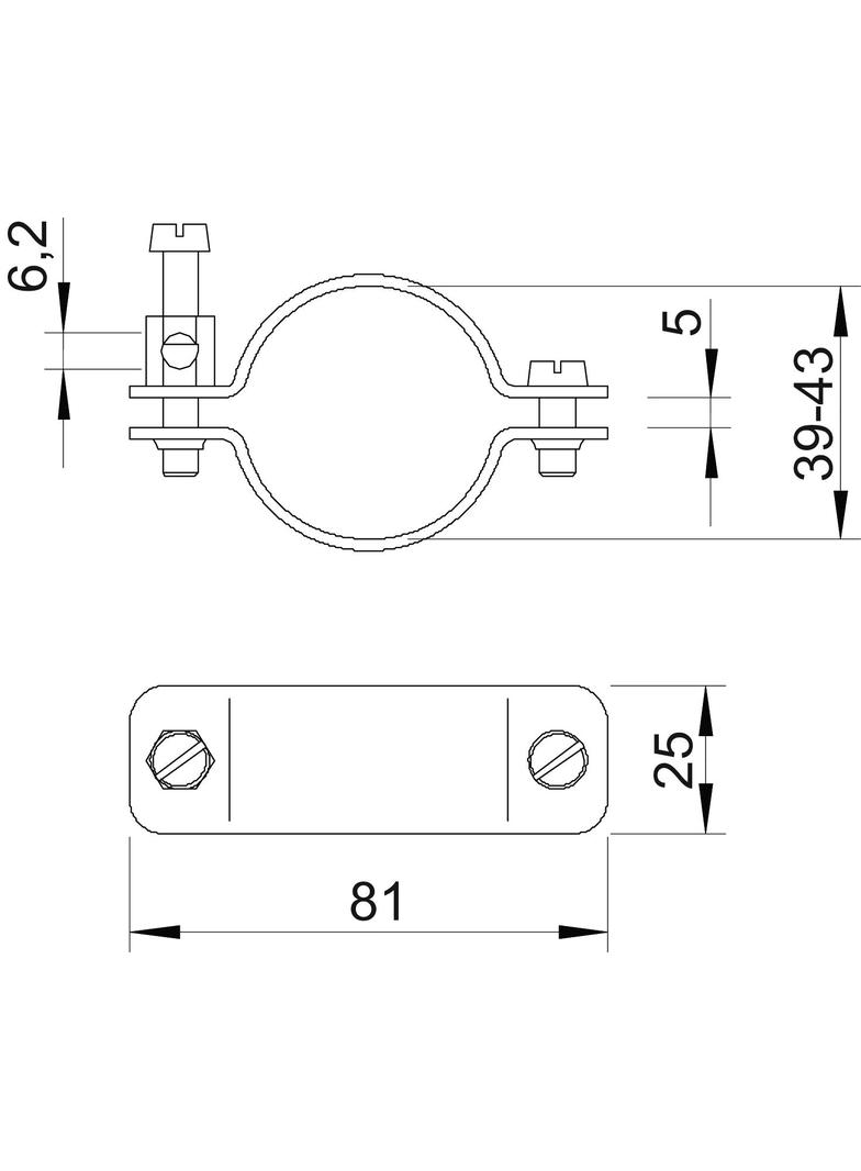942, OBEJMY UZIEM.D/R.MIEDŹ.39-43 MM