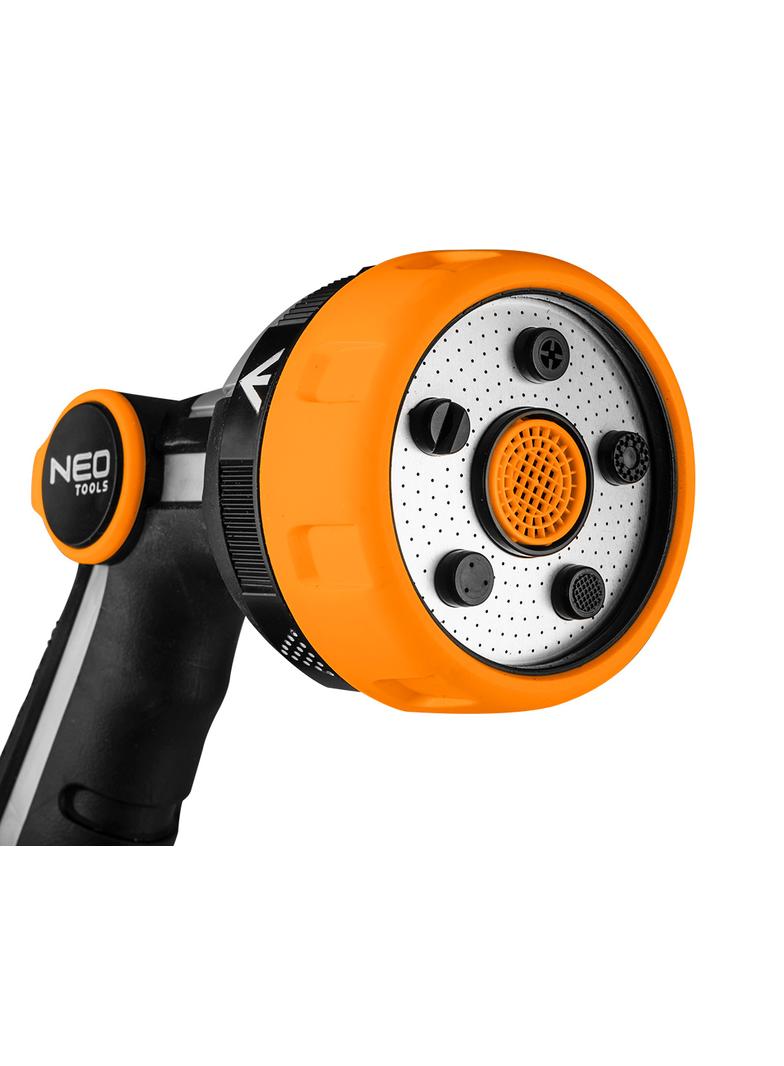 Zraszacz wielofunkcyjny, 5 funkcji, z płynną regulacj, metalowa tarcza