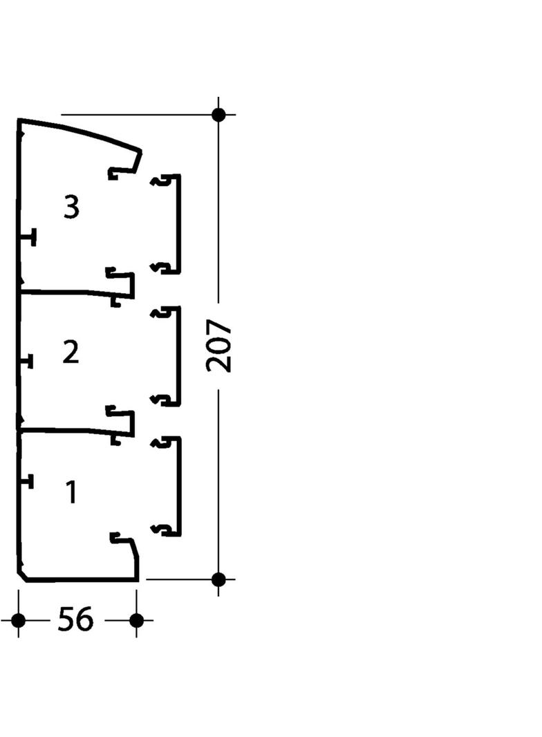 tehalit.GBD Kanał elektroinstalacyjny 50x190mm 3 komory biały