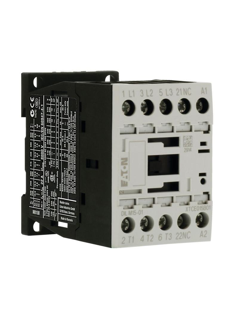 Stycznik mocy 15A 3P 230V AC 0Z 1R DILM15-01 (230V50HZ,240V60HZ) 290093 EATON