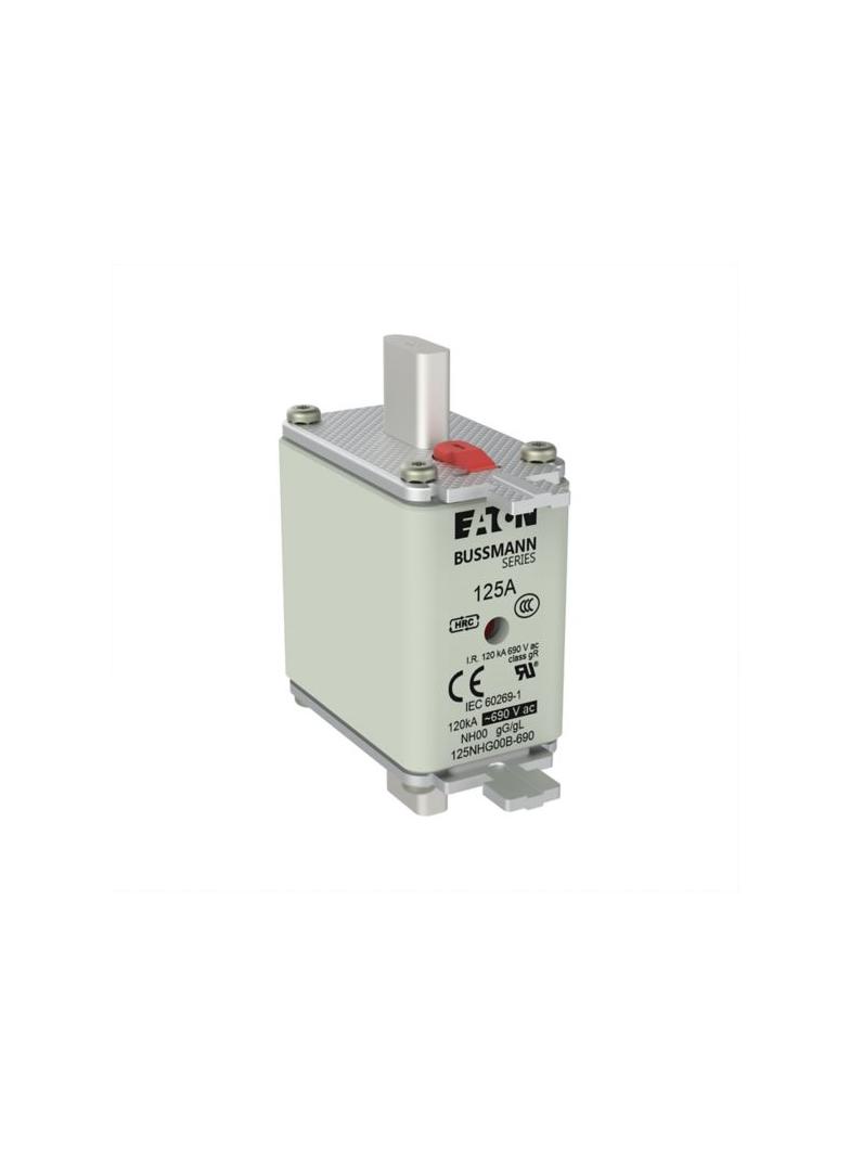 NH FUSE 125AMP 690V gG SIZE 00 Wkładka NH00 125A 690V GL/GG podwójny wskaźnik 125NHG00B-690 EATON