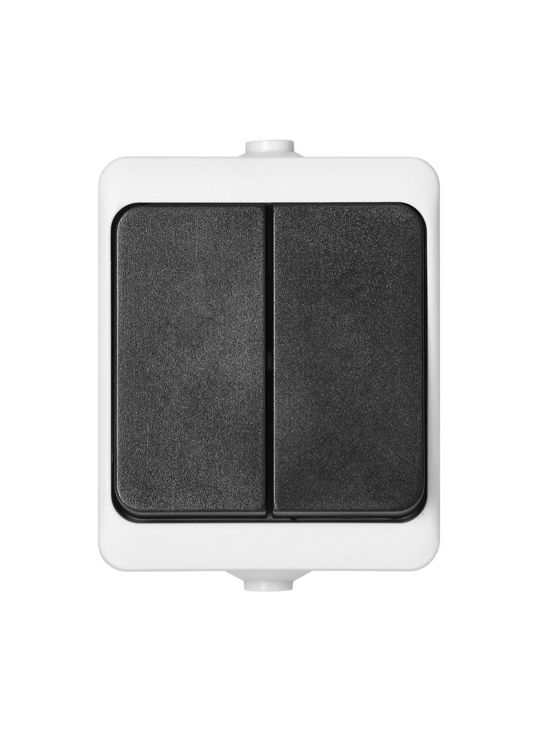Łącznik świecznikowy AQUATIC MINI IP54, 10A, 230V AC, biało-czarny OR-OE-7301/WB ORNO