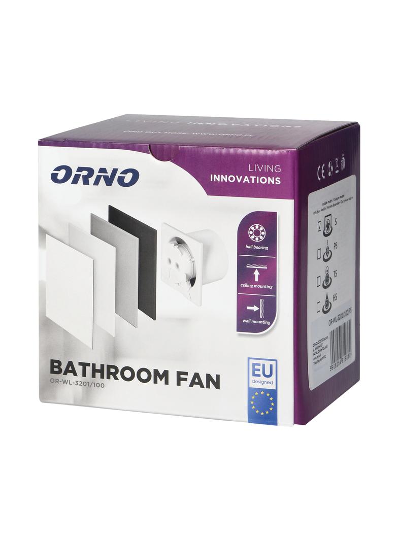 Wentylator łazienkowy 100mm Premium - Standard (Łożysko kulkowe) OR-WL-3201/100/S ORNO