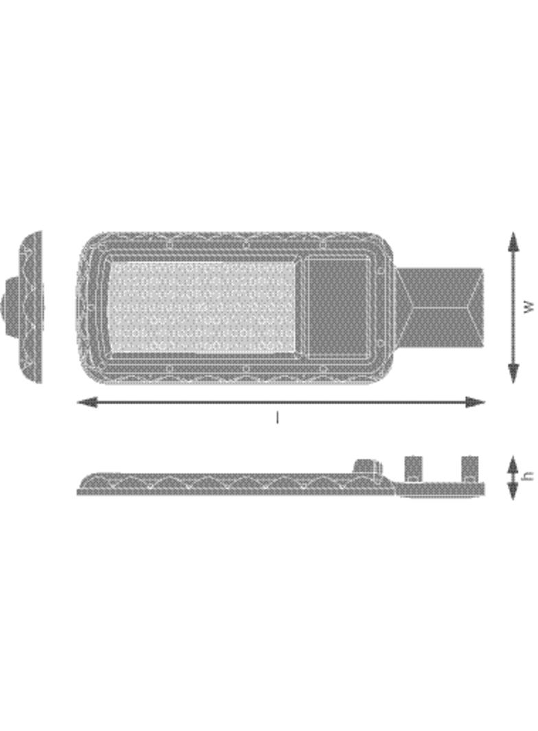 Oprawa uliczna URBAN LITE L 100W 865 IP65 GY