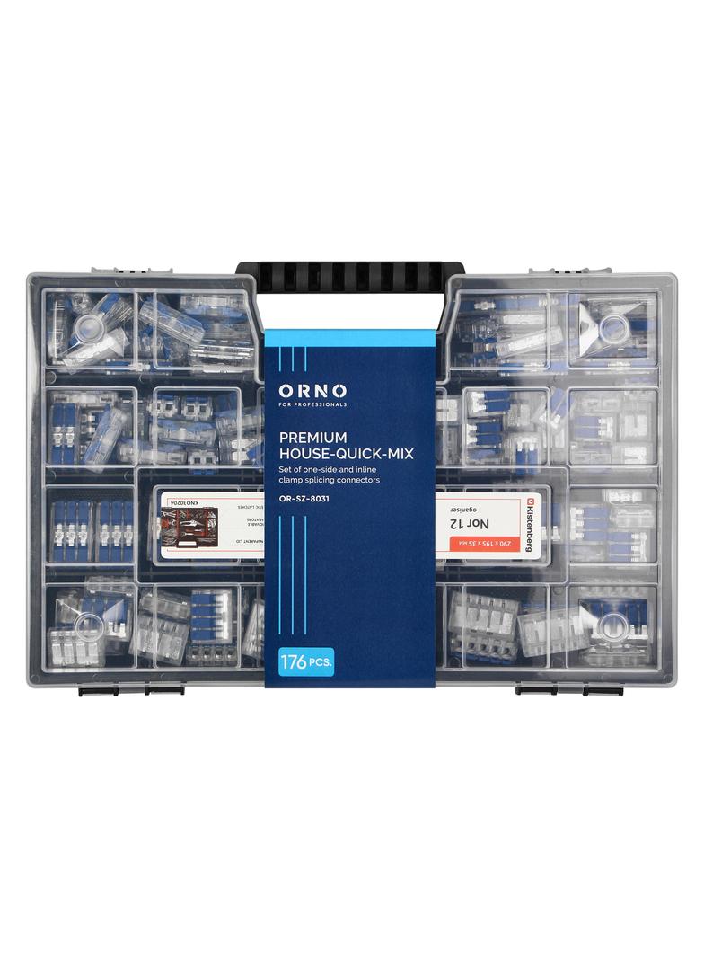 Zestaw złączek jednostronnych i przelotowych PREMIUM HOUSE-QUICK-MIX, 176 szt.