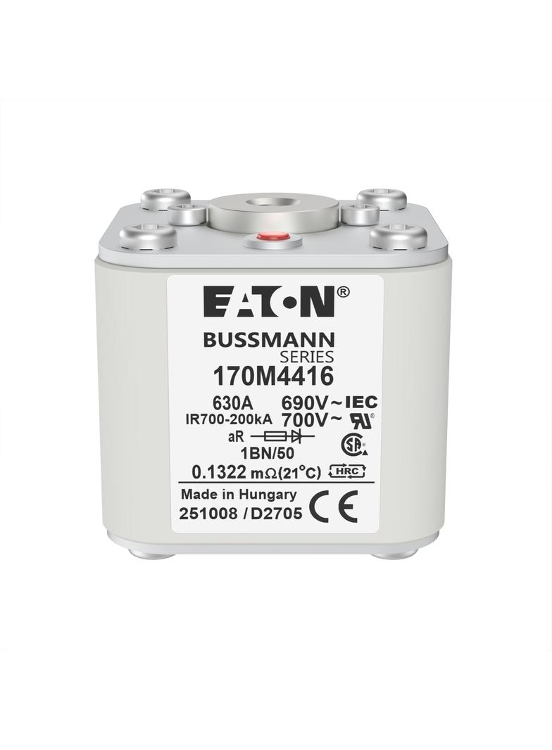 FUSE 630A 690V 1BN/50 AR UC Wkładka szybka 630A AC 690V rozmiar 1 53x69x51 mm aR IEC UL w 170M4416 E