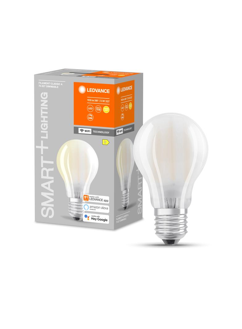 Lampa LED SMART+ WiFi CL A szkło matowe DIM 75  7,5W/827 E27