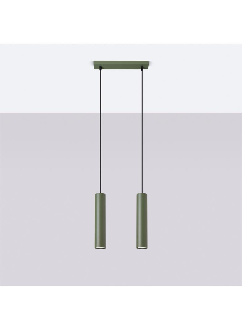 Sollux Lampa wisząca LAGOS 2 zielona oliwka SL.1485
