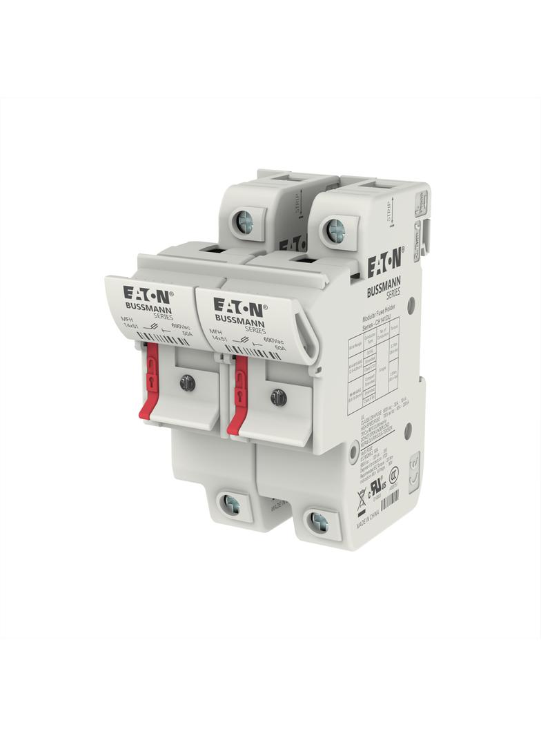 2 Pole 14x51 MFH Neon Indicator Podstawa wkładki cylindrycznej 14x51 2P 50A 690VAC wskaźnik CH142DIU