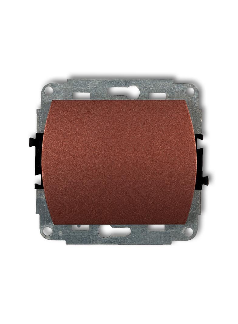 TREND Mechanizm łącznika krzyżowego (jeden klawisz, bez piktogramu) brązowy metalik