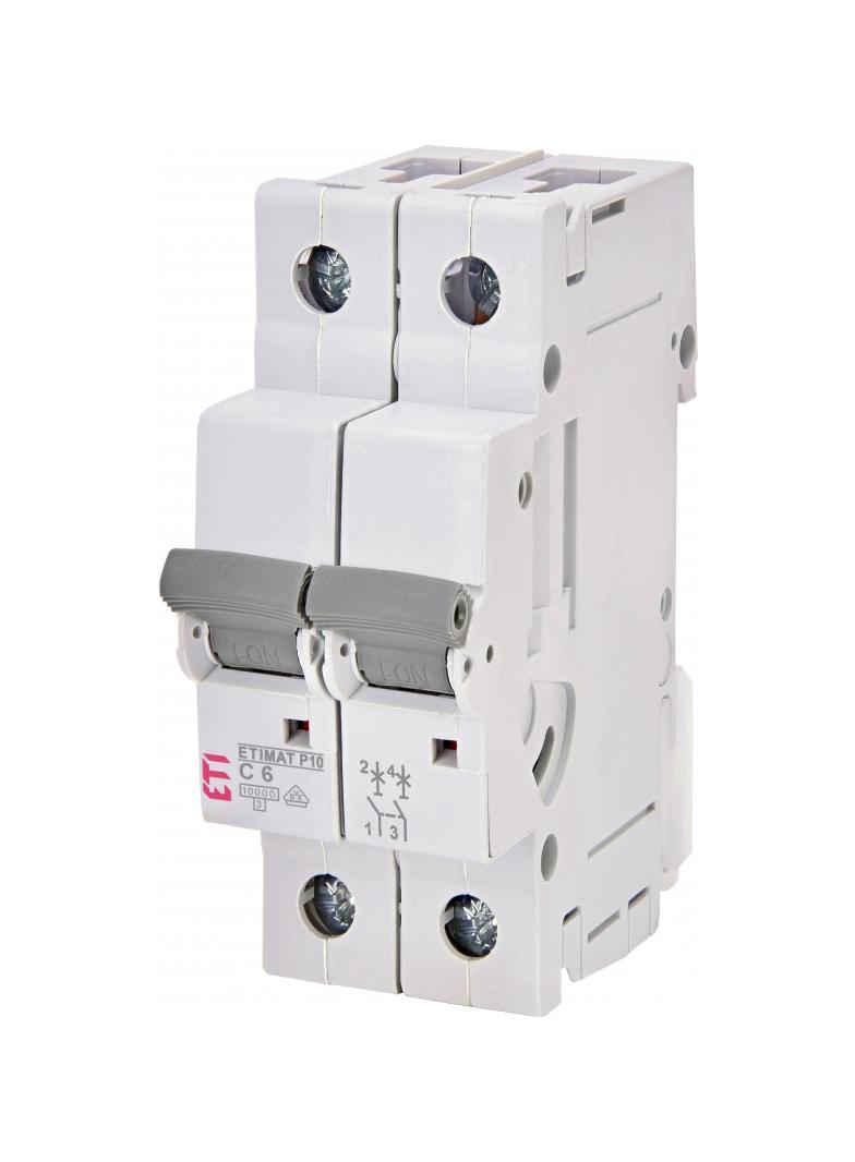 Wyłącznik nadprądowy MAT P10 2P C6A 270621101 ETI