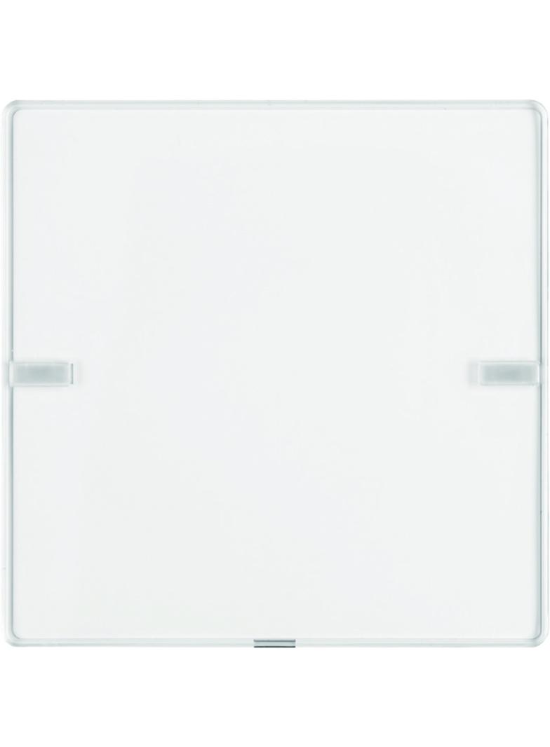 BERKER KNX e/s Q.x Przycisk pojedynczy z polem opisowym z diodami LED RGB i czujnikiem temperatury biały 80141329 HAGER