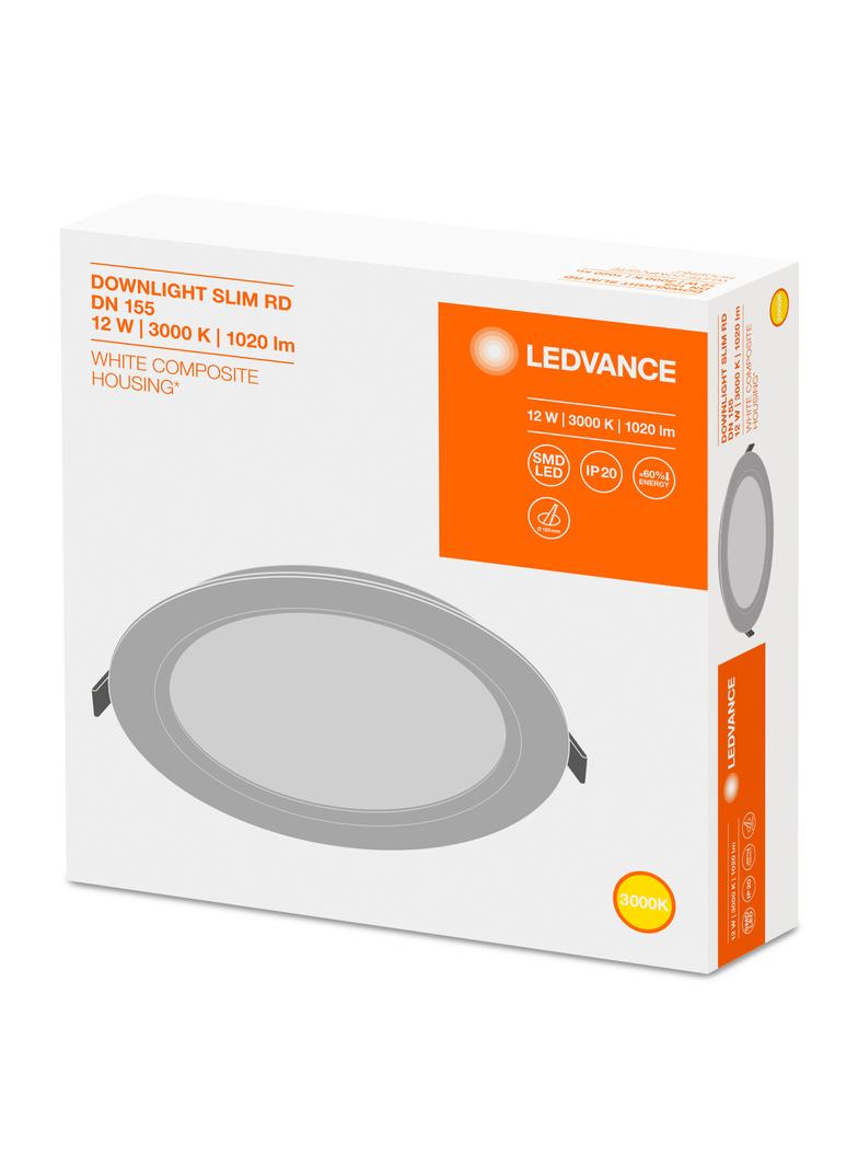 Oprawa DOWNLIGHT SLIM DN155 12W 3000K WT IP20