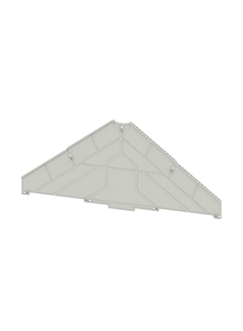 TW PRV16 H-A H-A Płyta separacyjna (terminal), opis A-H, poziomo, 225 mm x 100 mm, szary /10szt./ 1307680000 WEIDMÜLLER