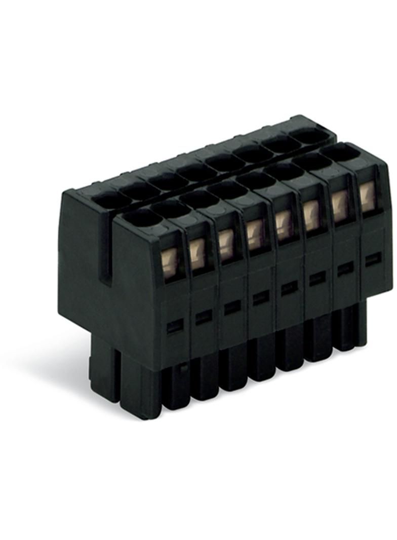 Gniazdo MCS‑MINI Classic 16‑biegunowe czarne raster 3,5 mm 713‑1108 /25szt./ WAGO