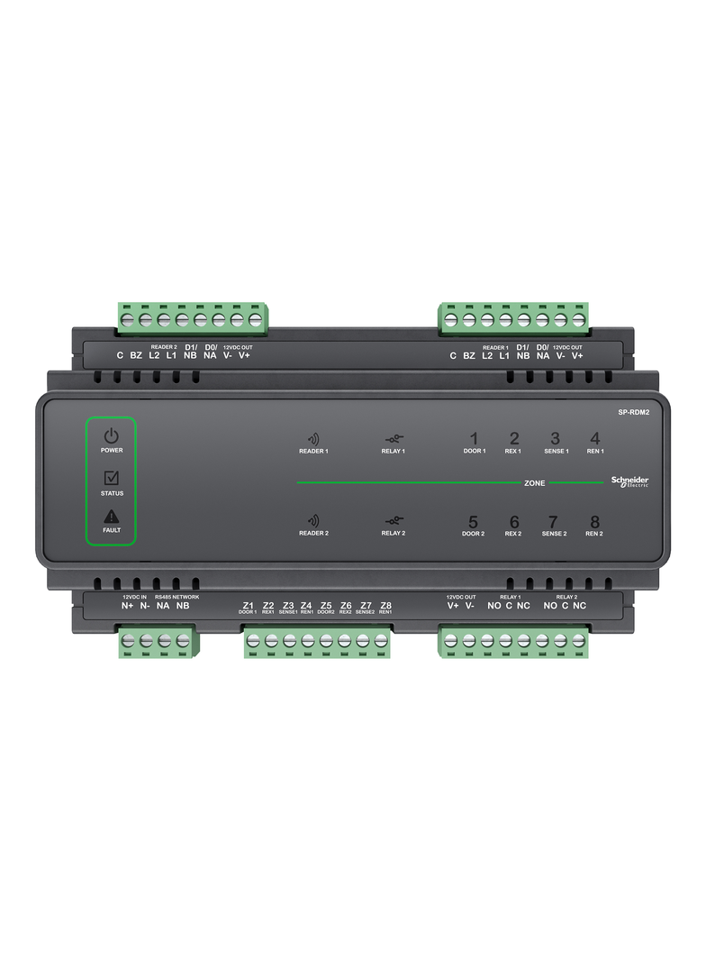 Moduł kontroli dostępu na 2 przejścia, 8 wejść nadzorowanych, 2 wyjścia DO