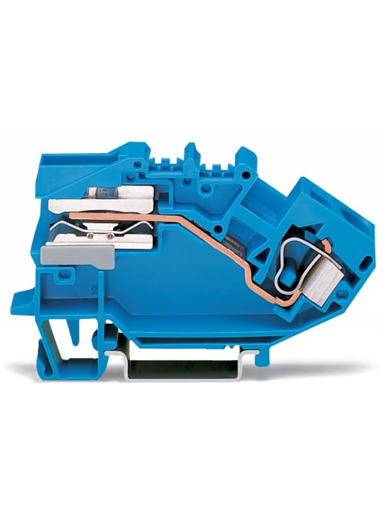 topJob złączka 1-przewodowa 10 mm2 do przewodu neutralnego niebieska