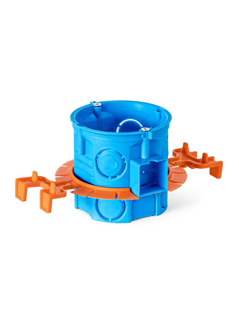 S60Dw ,  Puszka podt. O 60 szeregowa, głęboka, z wkrętami, niebieski