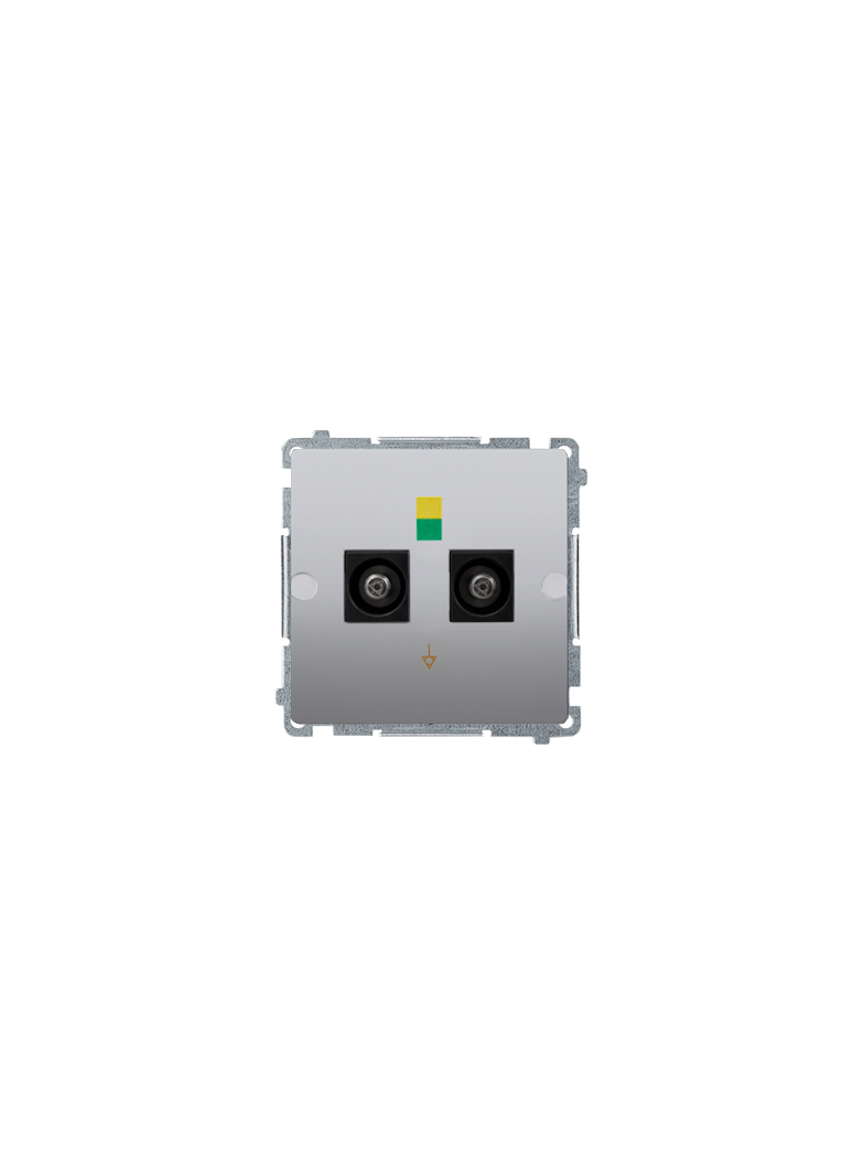 "Simon BASIC WMUE-012000-J013 Gniazdo ekwipotencjalne podwójne (moduł)