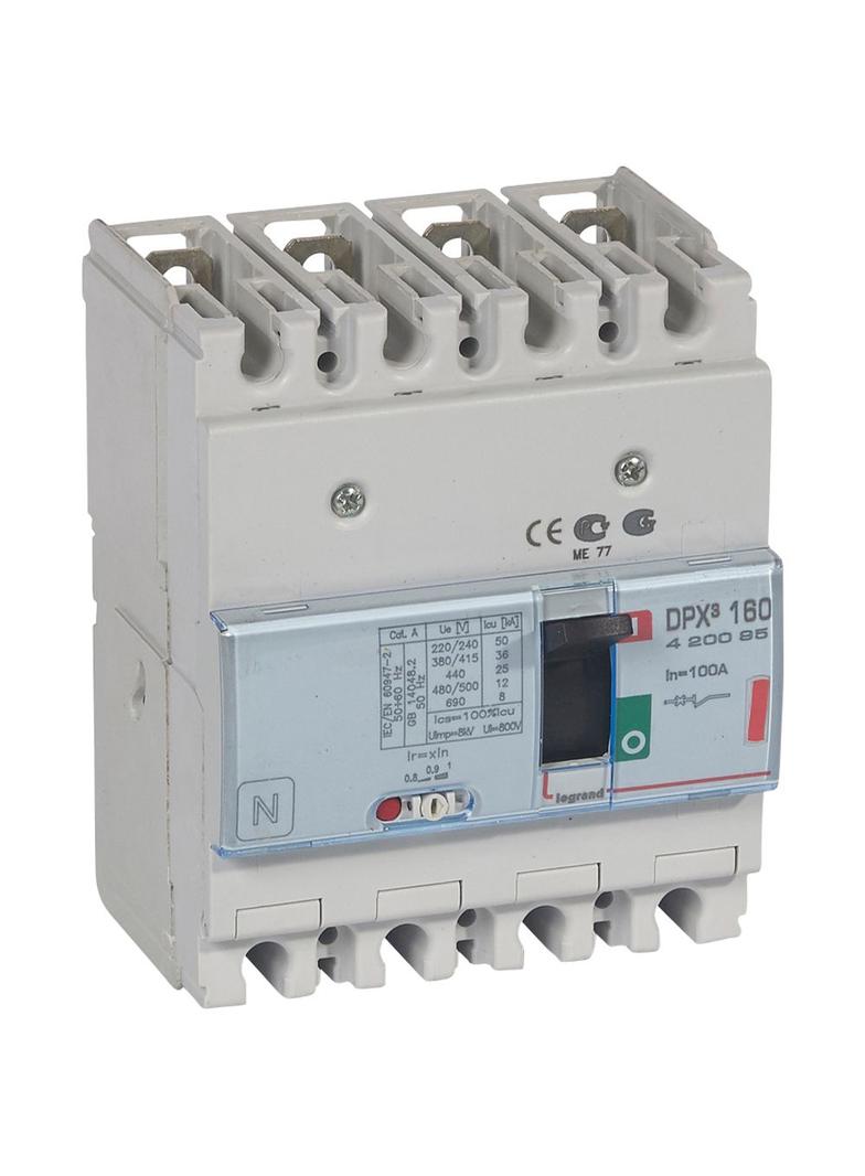 Wyłącznik DPX3 160 4P 100A 36kA 420095 LEGRAND