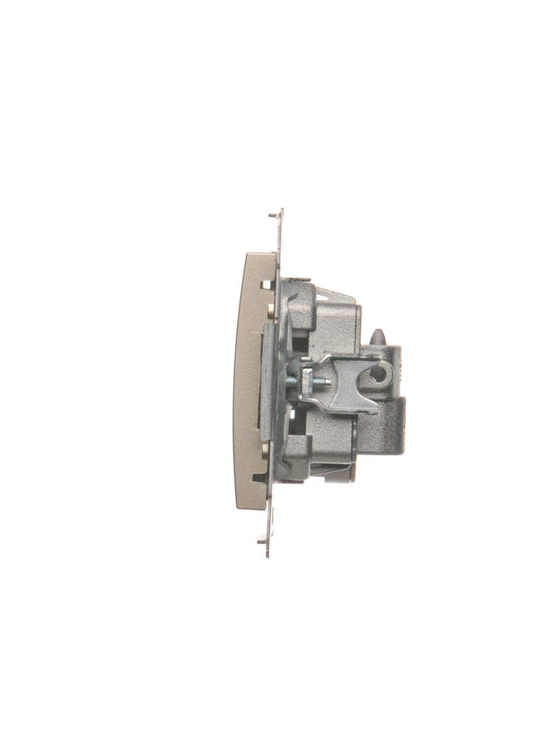 Simon 54 Gniazdo antenowe R-TV zakończeniowe do gniazd przelotowych złoty mat