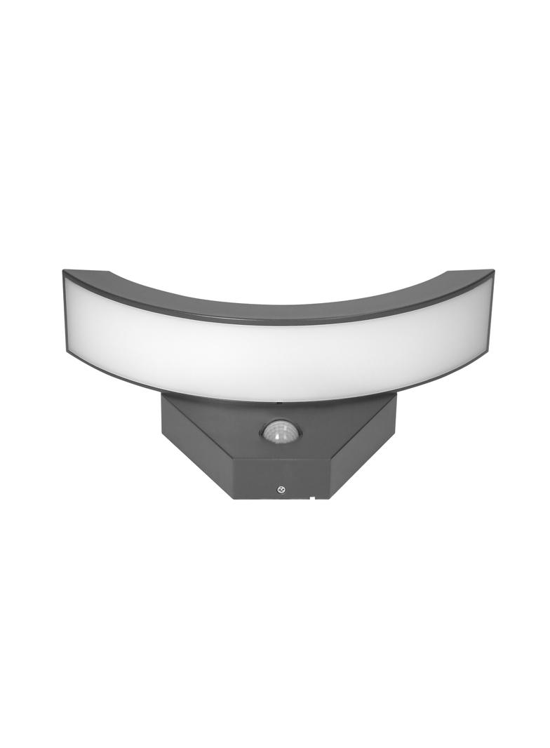 SPINEL LED 10W oprawa ogrodowa z czujnikiem ruchu 140 800lm IP54 4000K IK10 szara AD-OP-6119GLPMR4 O