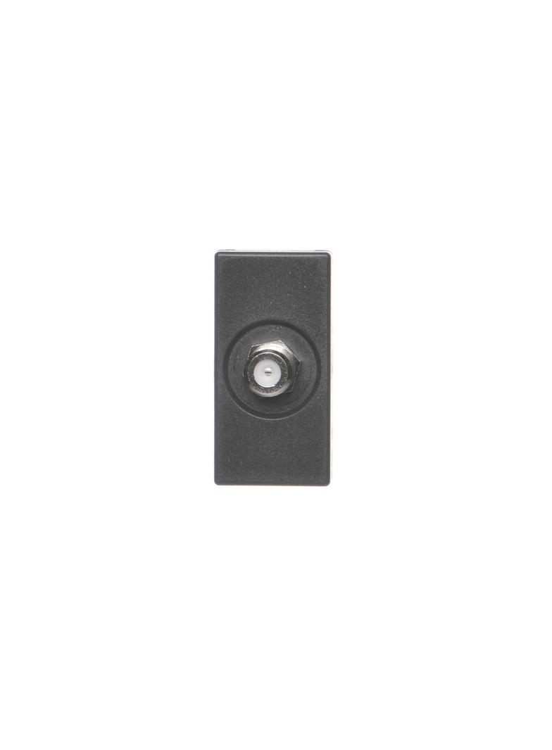 Simon Connect Płytka K45/2 gn. SAT (F) żeńskie 225x45mm + wkład szary grafit K102C/14 KONTAKT