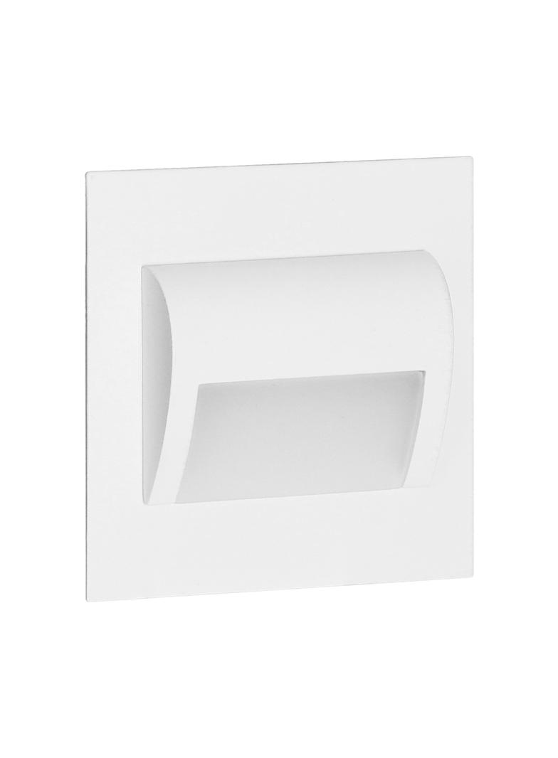DRACO LED NEW 1,5W, oprawa schodowa podtynkowa, 12VDC, 30lm, 3000K, biała, innowacyjny sposób montaż AD-OS-6164L3/W ORNO