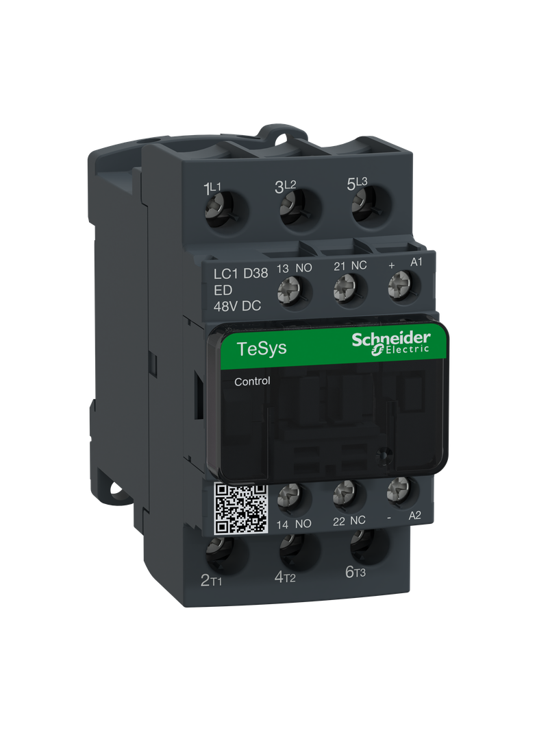 Stycznik mocy TeSys D AC3 38A 3P 1NO 1NC cewka 48VDC zaciski skrzynkowe