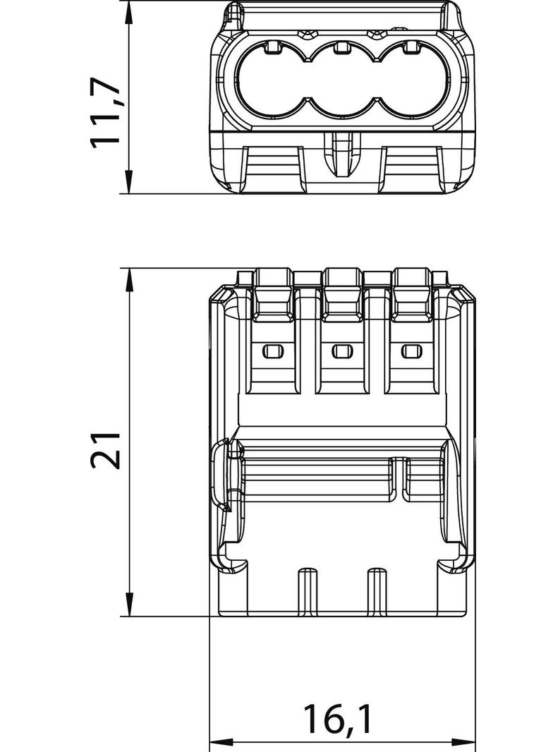 61 325 FL, szybkozłączka 3-biegunowa