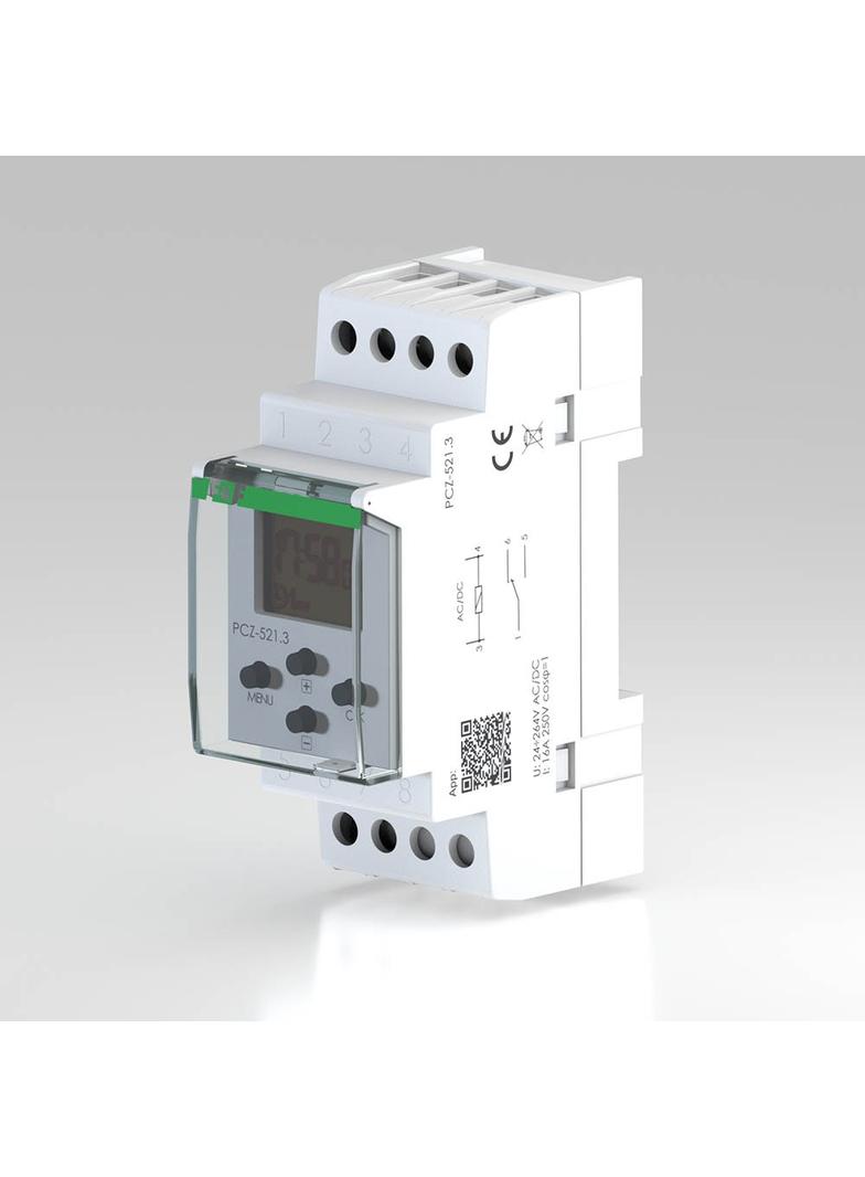 zegar sterujący programowalny tygodniowy, 1-kanałowy - programowalny przez NFC