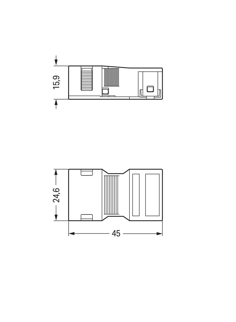 obudowa odciążająca przewody 2-biegunowa śr. przewodu 7-10,5 mm