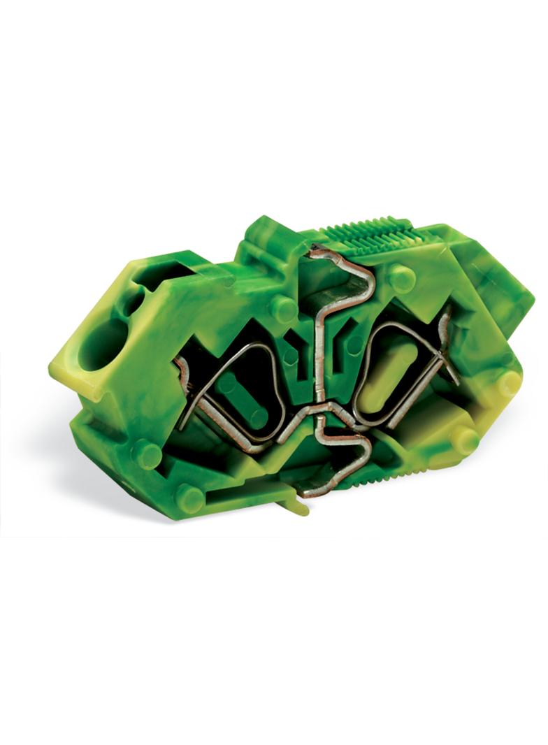 złączka przepustowa wewnętrzna 4 mm2 żółto-zielona