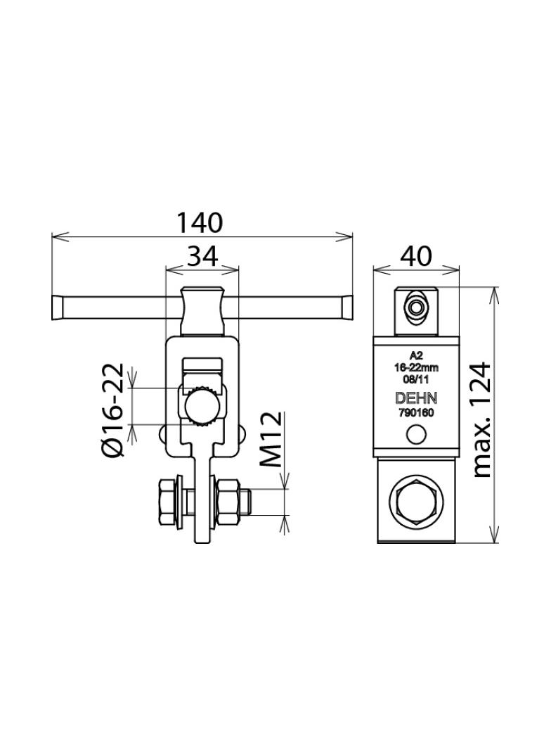 Gniazdo przyłącz. uziemiające