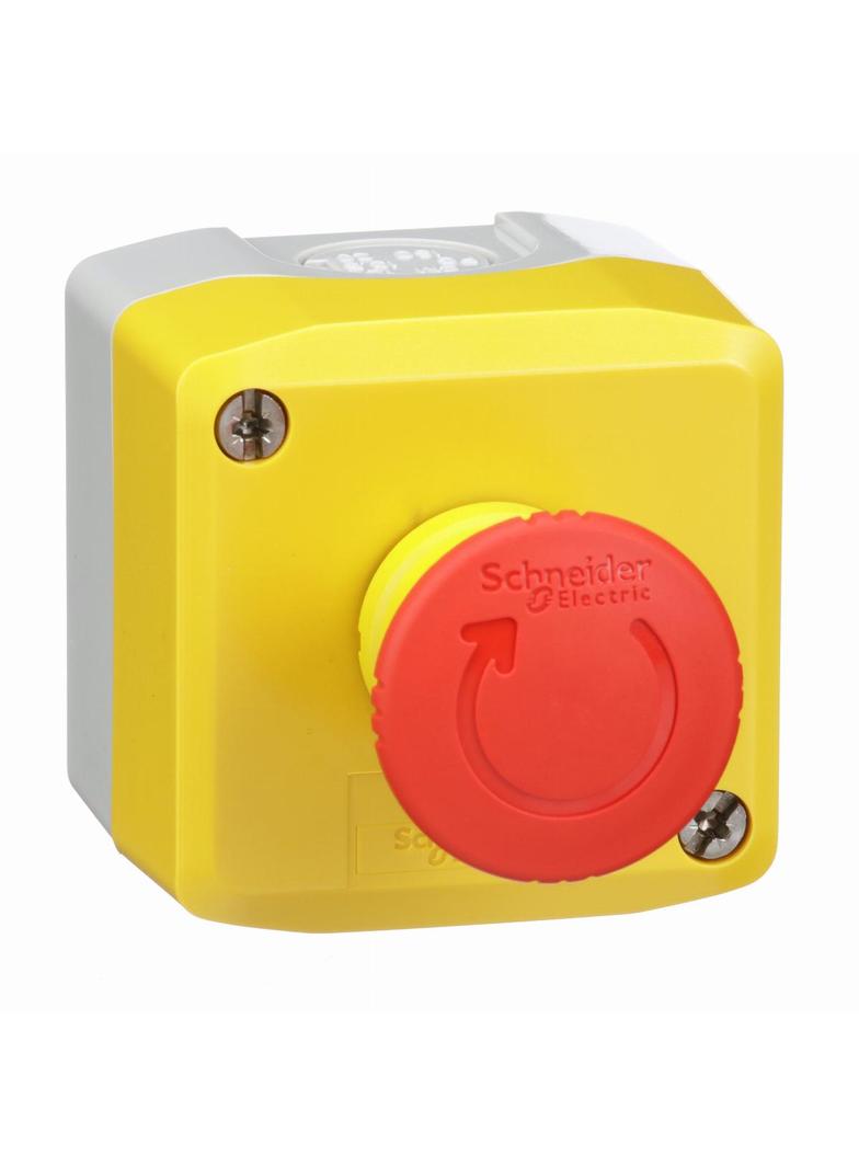 Harmony XALK Kaseta przystosowana do przycisku bezpieczeństwa, żółta, 2NC