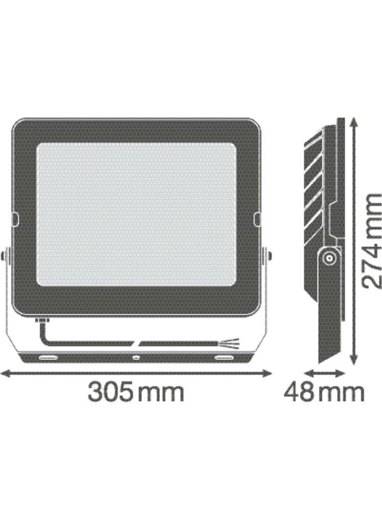 Naświetlacz LED FLOOD COMPACT V 135W 865 SYM 100 BK 4058075575141 LEDVANCE
