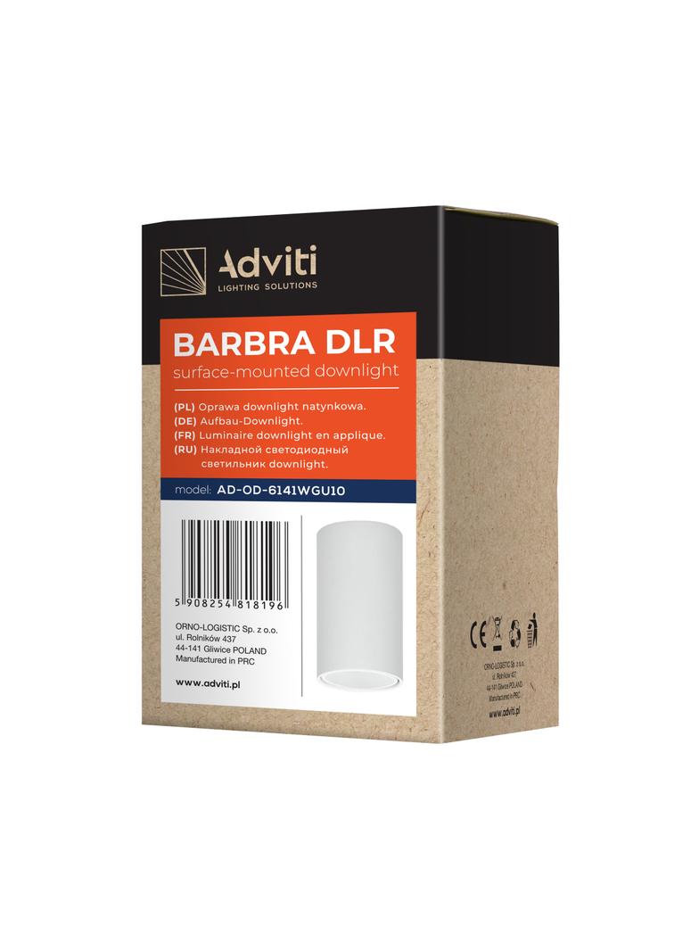 BARBRA DLR GU10 downlight max 50W, IP20, okrągły, biały, aluminium AD-OD-6141WGU10 ORNO