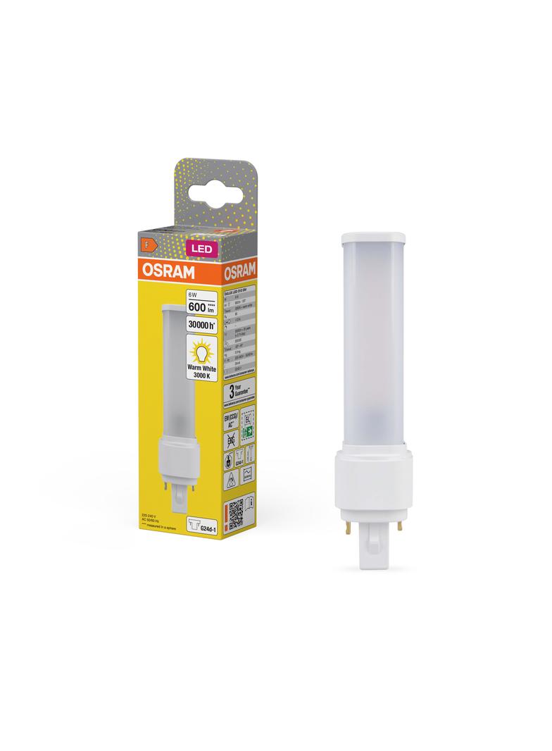 Lampa DULUX D LED FR 13 CCG, AC mains 6W 830 G24d-1