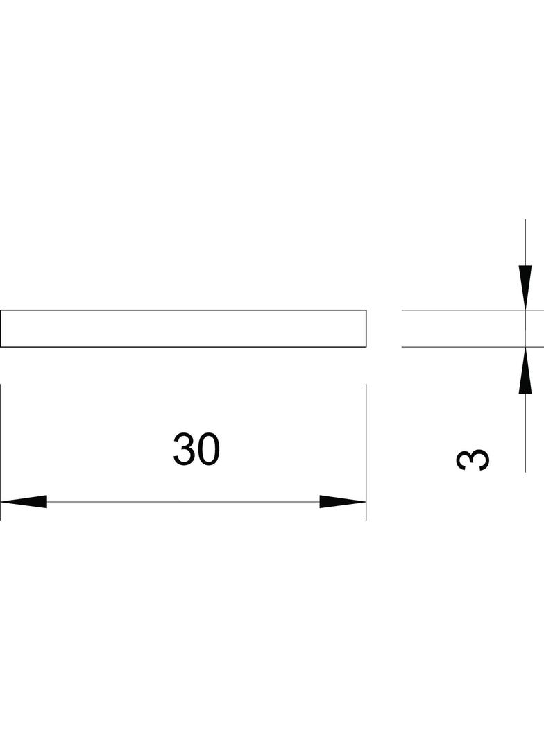 5052 DIN 30X3, PŁASKOWNIK