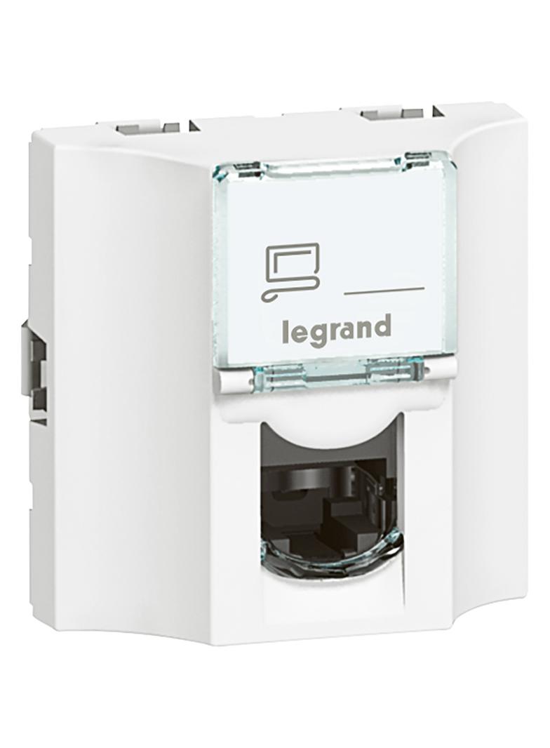 Mosaic 2M Gniazdo Przelotowe 1Xrj45 Kat.5E Ftp 078621 LEGRAND