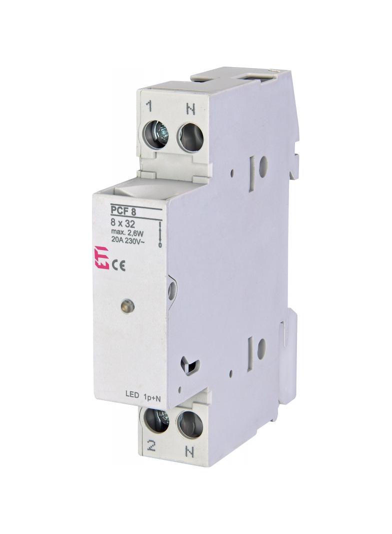 Rozłącznik bezpiecznikowy PCF 8 1P+N LED 002530012 ETI