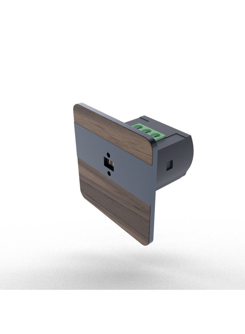 Laserowy czujnik odległości DRL-12, czujnik ruchu, orzech-antracyt