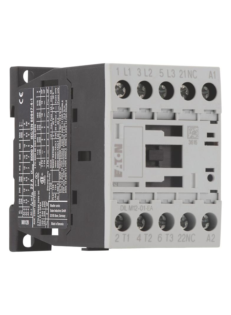 DILM12-01-EA(24VDC) Stycznik 5,5kW 400V sterowanie 24VDC 190036 EATON